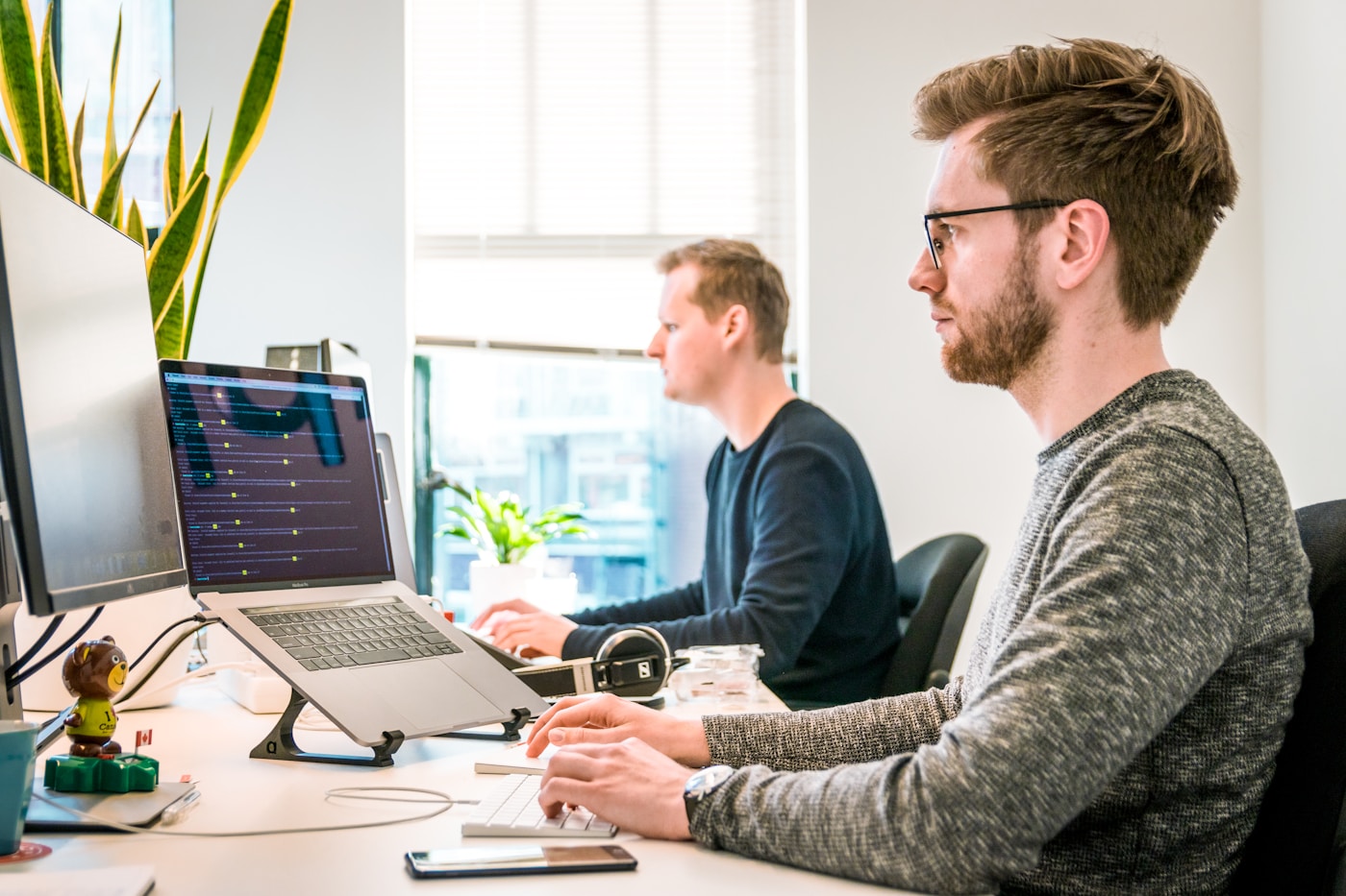 Analytics dashboard with conversion data